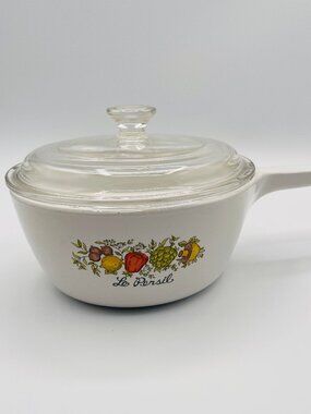 CORNING WARE "Spice of Life" Le Persil P-82-B 750mll (1.5 Pint) SAUCE PAN & LID